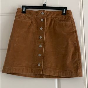 Aritzia Wilfred corduroy mini skirt with pockets